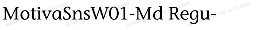 MotivaSnsW01-Md Regu字体转换